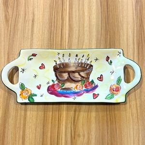 Certified International Julia Junkin Birthday Platter